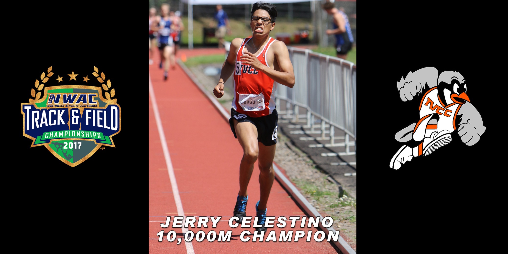 Jerry Celestino wins 10K at NWAC Track and Field Championships