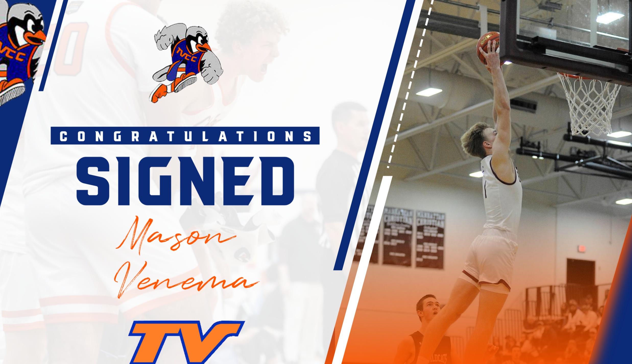 Mason Venema of Manhattan Christian High School Signs with Treasure Valley Men’s Basketball Team
