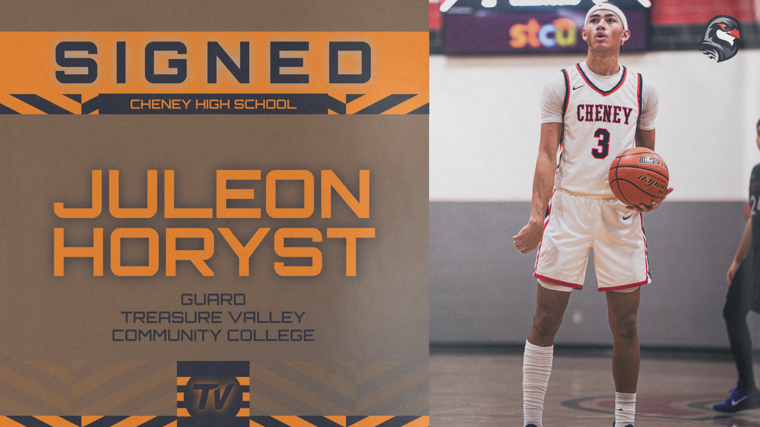 Cheney High School's Juleon Horyst Signs with Treasure Valley Men's Basketball