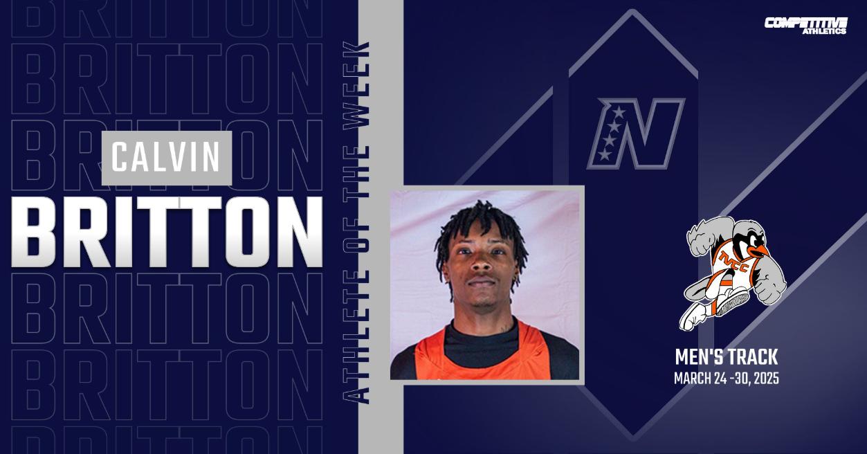 Calvin Britton Named Men's Track Athlete of the Week