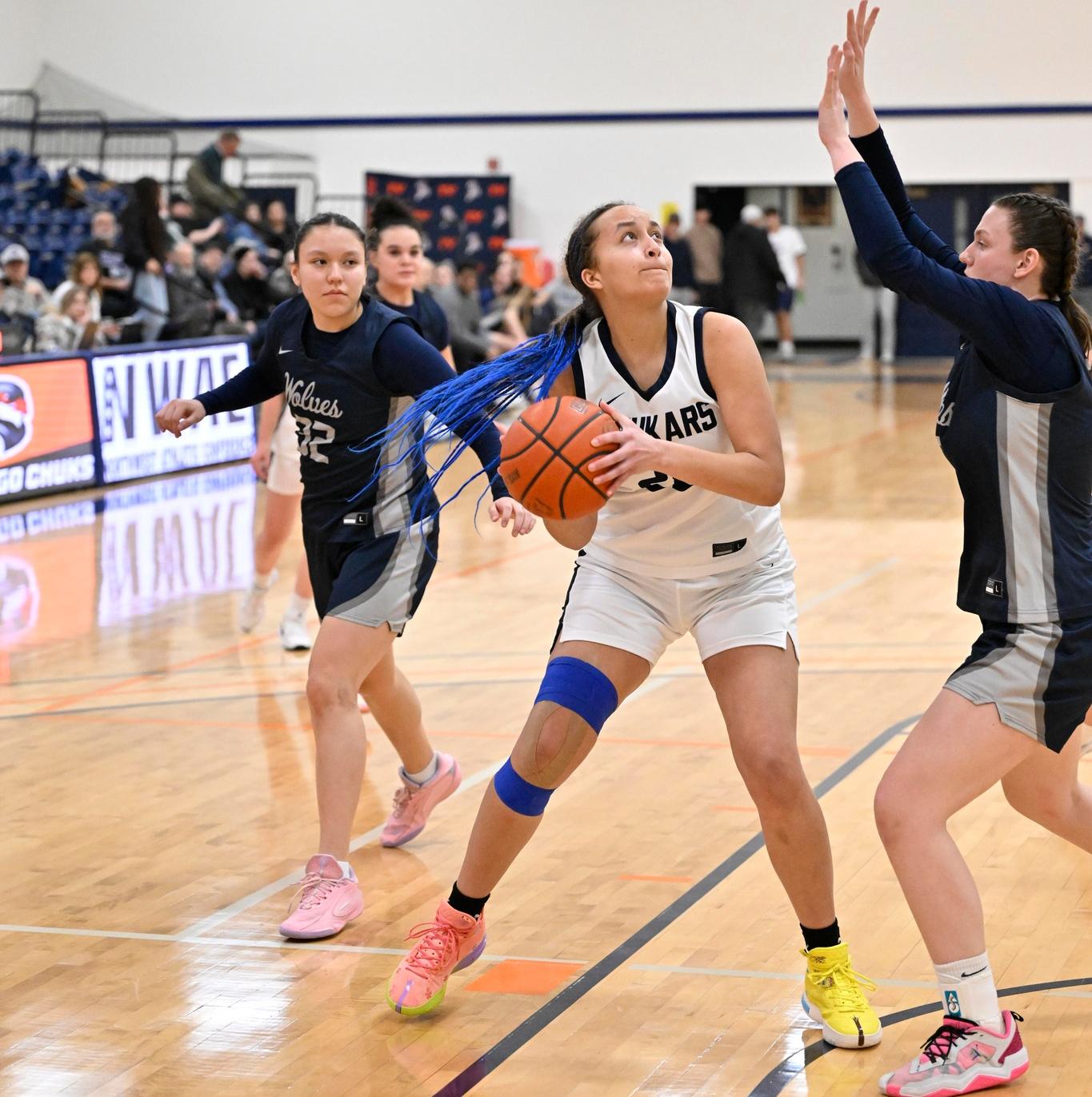 Women's Basketball Dominate Timberwolves on Road