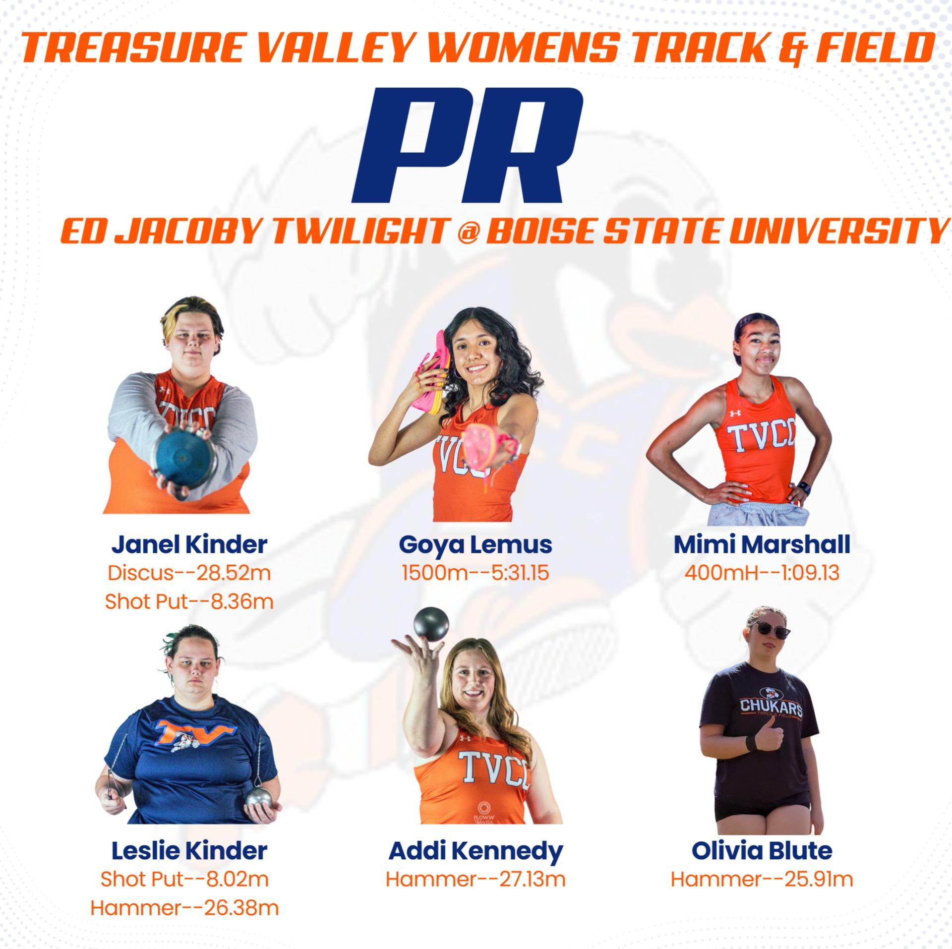 Chukar Track and Field Competes at Boise State, Numerous Chukars Earn Personal Records