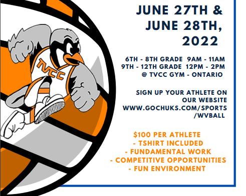 Treasure Valley Volleyball to Host Future Chukar Camp