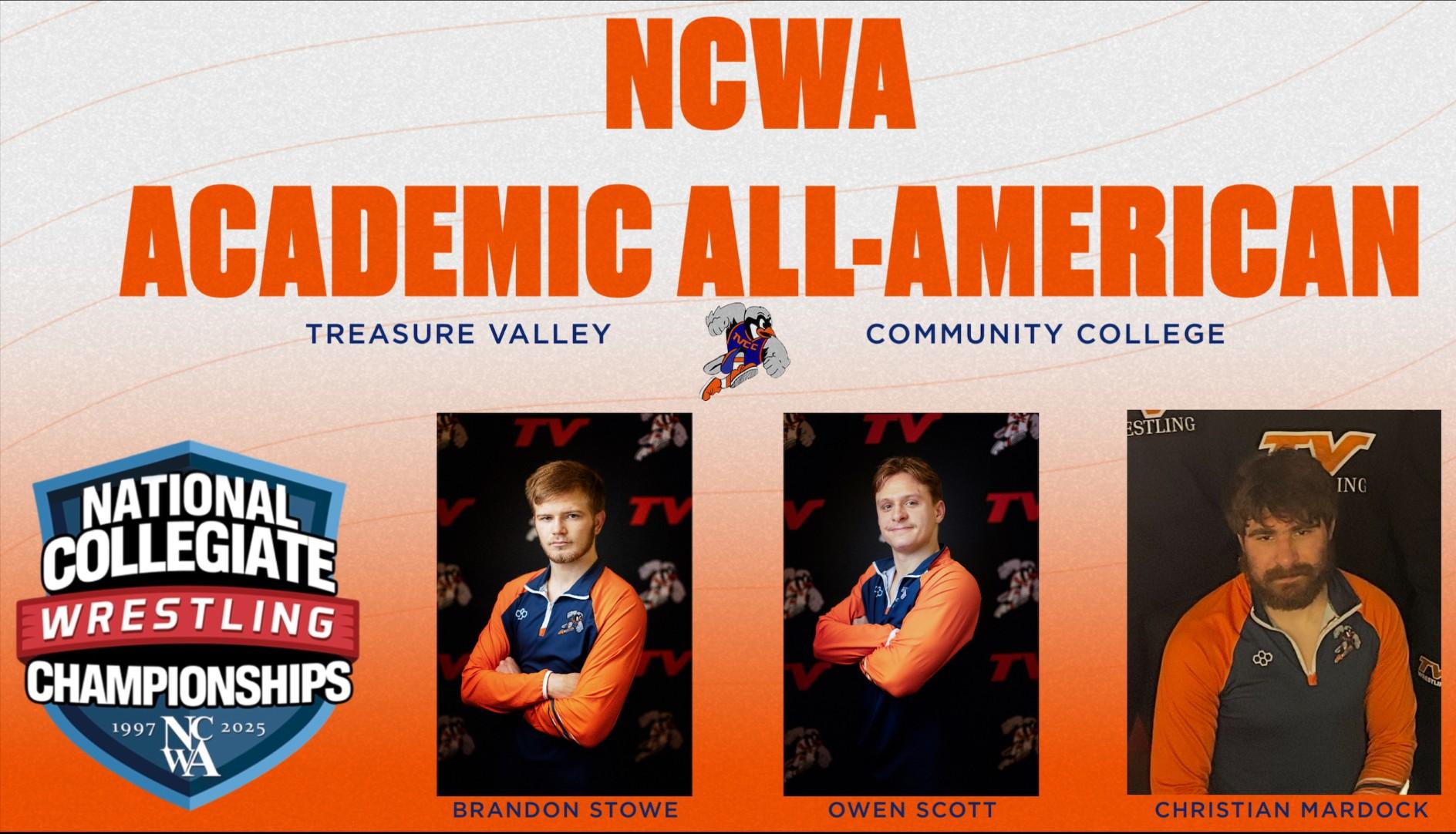 Three Chukar Men Earn Academic All-American Status