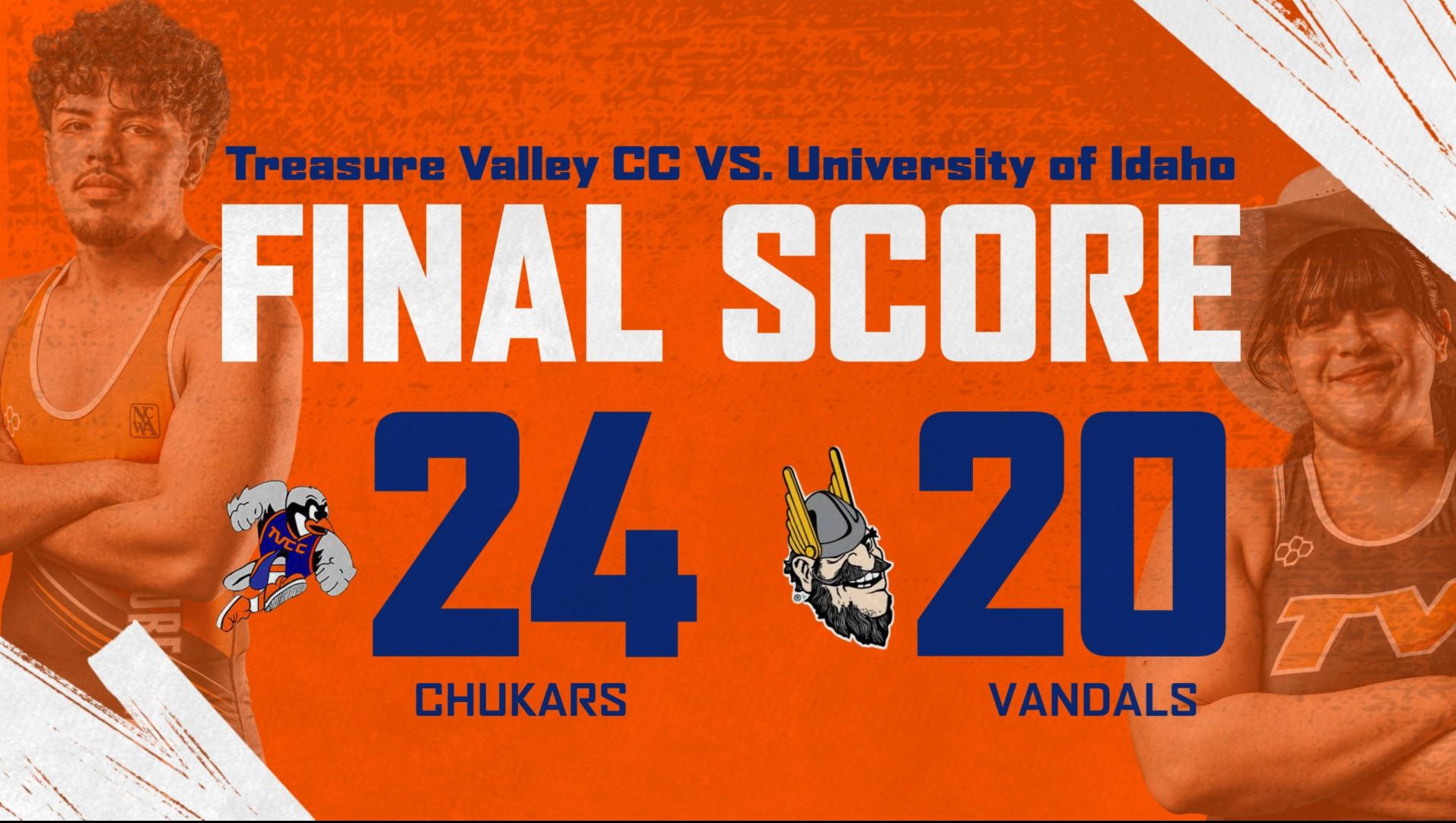 Chukars Defeat Vandals in Home Dual